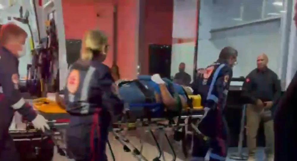 Mãe tem perna amputada e filho fica gravemente ferido após batida entre duas motos