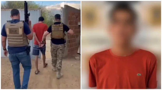 Suspeito de dois homicídios e uma tentativa de assassinato é preso em Patos. Vídeo
