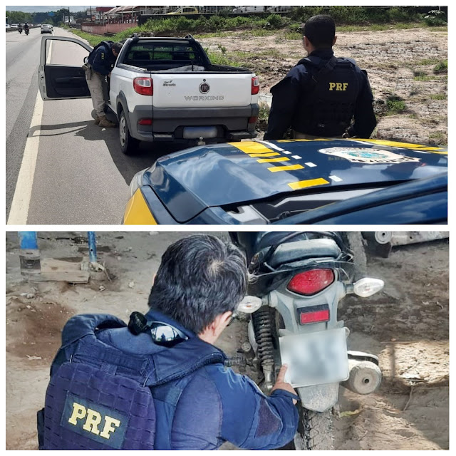 PRF na Paraíba recupera três veículos adulterados em menos de 05h