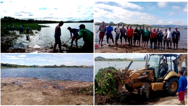 Grupo Impacto e Colônia de Pescadores fazem mutirão para limpar Açude Jatobá, em Patos