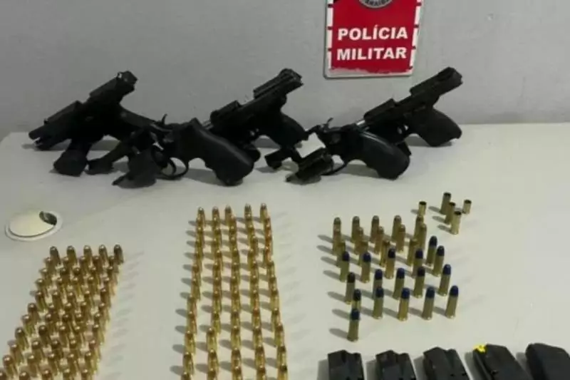 Polícia apreende arsenal com cinco armas e mais de 170 munições em Santa Rita