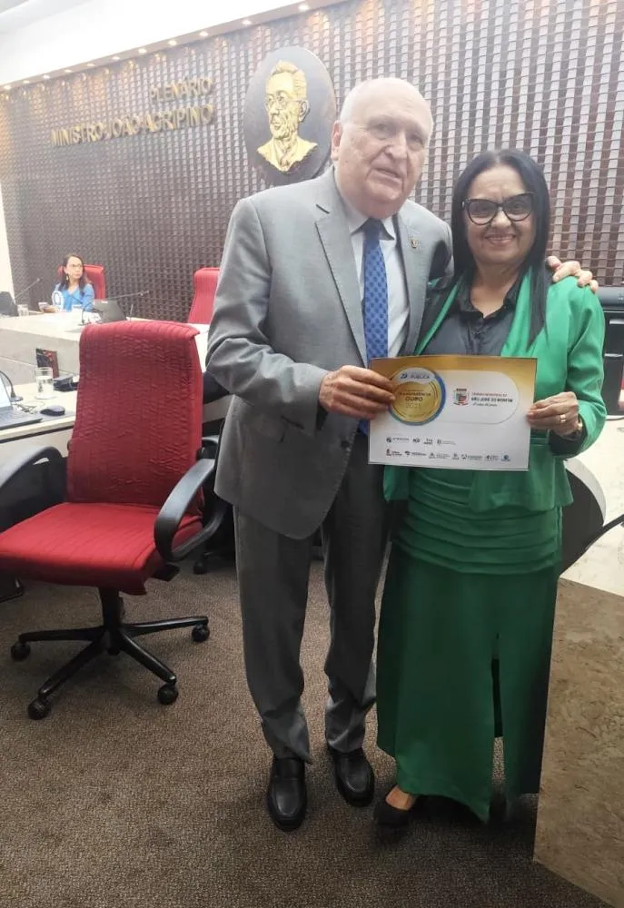 Presidente da Câmara de São José do Bonfim recebe Selo Ouro de Transparência em Sessão do TCE