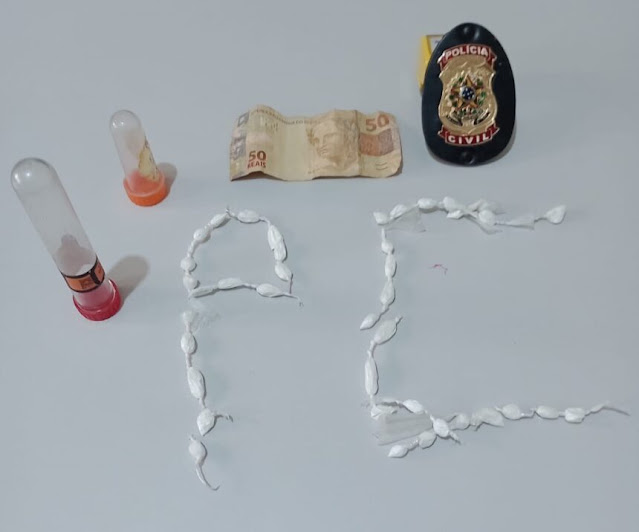 Jovem pernambucano de 27 anos é preso por tráfico de droga pela Polícia Civil de Conceição