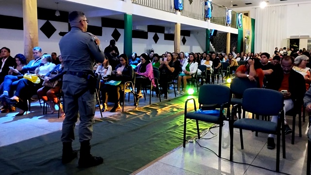 Polícia Militar participa da VI Jornada Pedagógica, em Teixeira-PB 