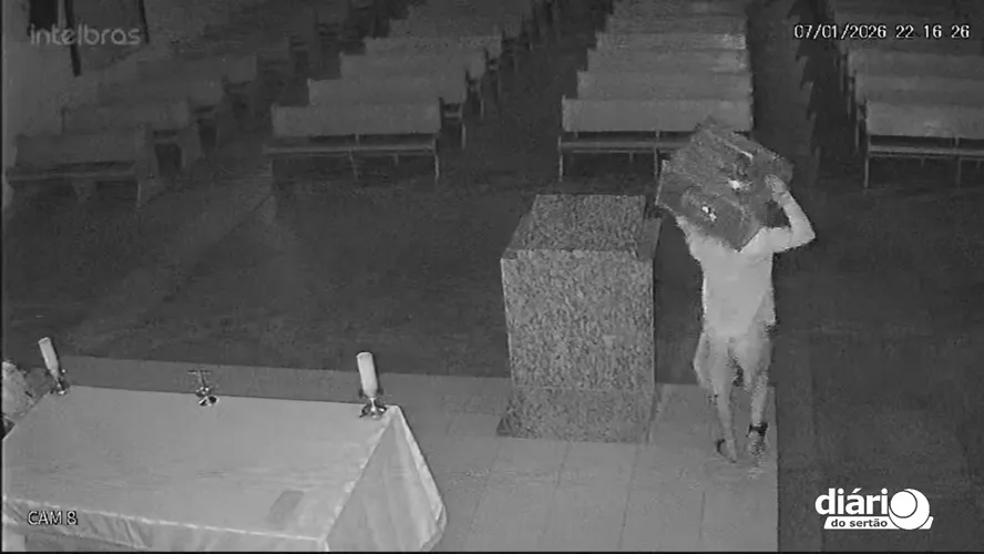 Crime causa revolta entre fiéis: homem com tornozeleira profana sacrário em igreja de Bonito de Santa Fé