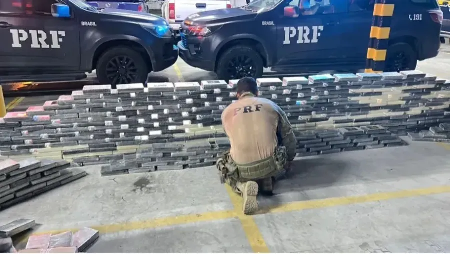 Quase 2 toneladas de cocaína foram apreendidas pela PRF nas rodovias da Paraíba em 2025