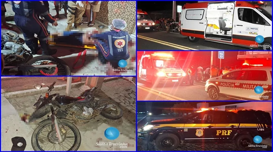 Dois homens ficam feridos em acidente de moto em Santa Terezinha