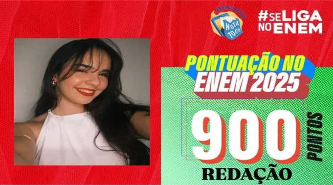 Jovem do Distrito de Santa Gertrudes, em Patos, faz 900 pontos na redação do Enem 2025