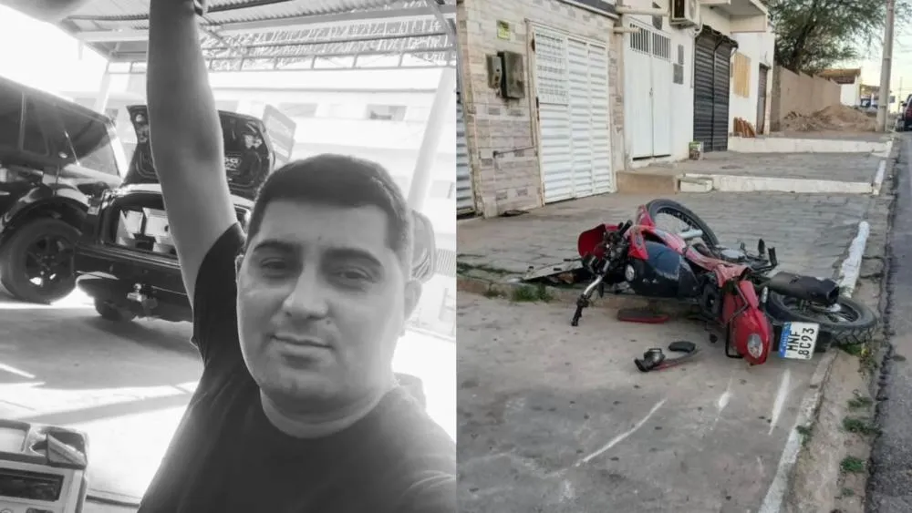 Motociclista de 32 anos morre após perder o controle e colidir contra poste e calçada em Patos, no Sertão