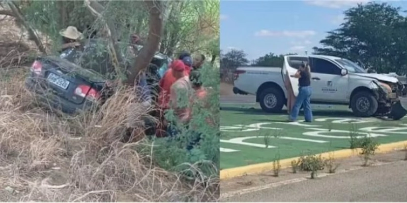Professora morre em grave acidente envolvendo dois carros na BR-104, na Paraíba