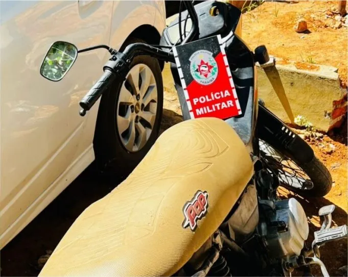 Polícia Militar recupera moto furtada e prende suspeito em Teixeira
