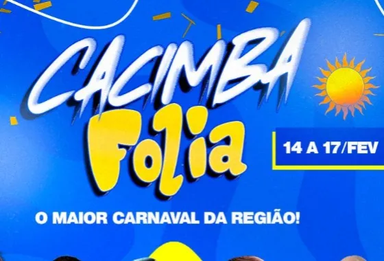 Cacimba Folia: Prefeitura de Cacimba de Areia divulga atrações do Carnaval 2026