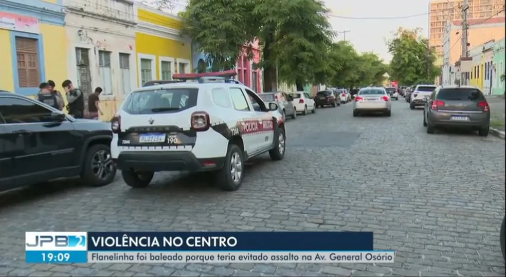 Flanelinha é baleado após impedir furto de carro, na Paraíba
