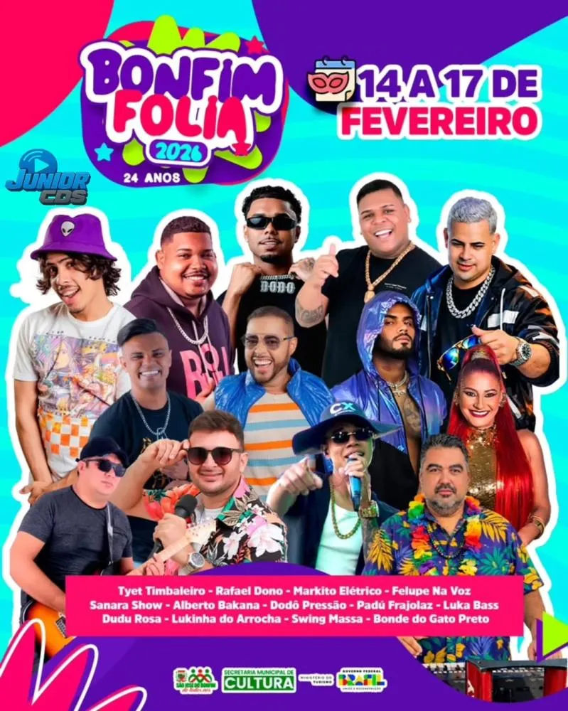 Bonfim Folia 2026 promete ser o maior da história em São José do Bonfim