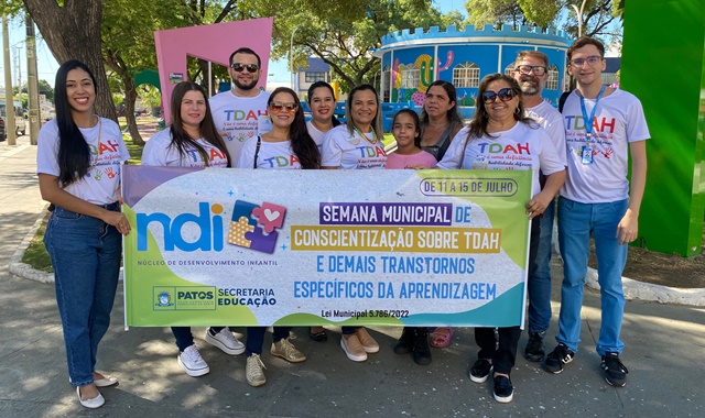 Dia Municipal de Conscientização sobre o TDAH é marcado por ações alusivas, em Patos 