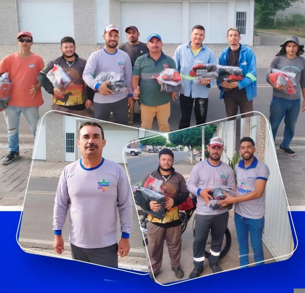 Prefeitura de Desterro entrega novos fardamentos a profissionais da limpeza urbana
