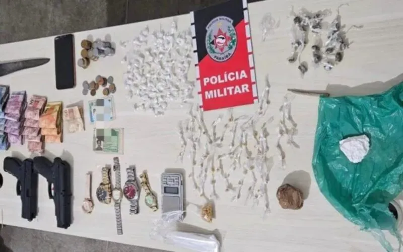 Polícia apreende drogas, armas e dinheiro em ações contra o tráfico em Cajazeiras