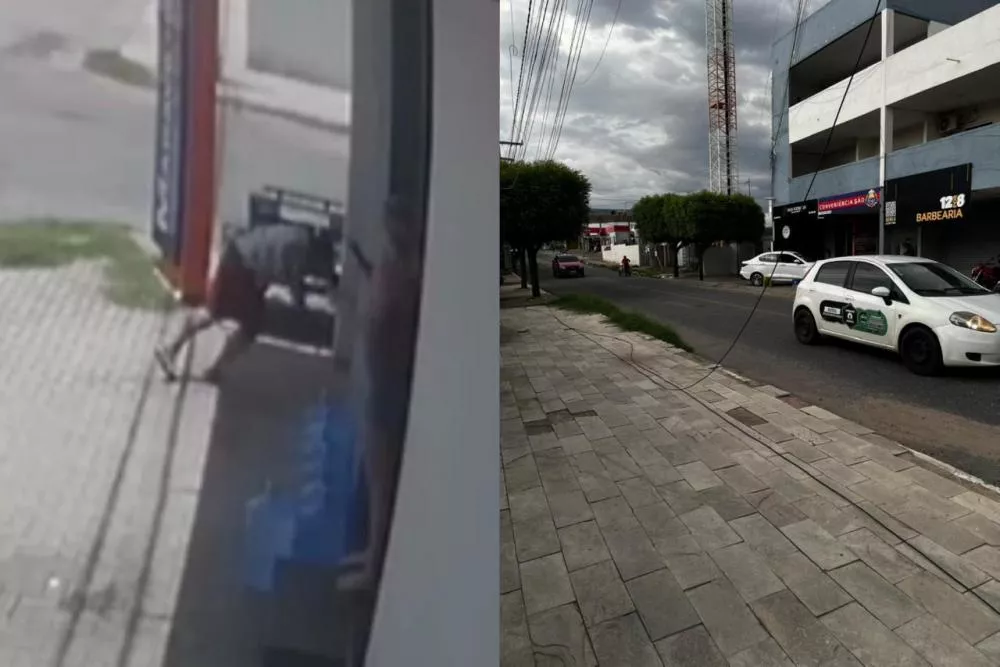Idosa fratura a perna após ser atingida por fio solto no bairro Liberdade, em Patos
