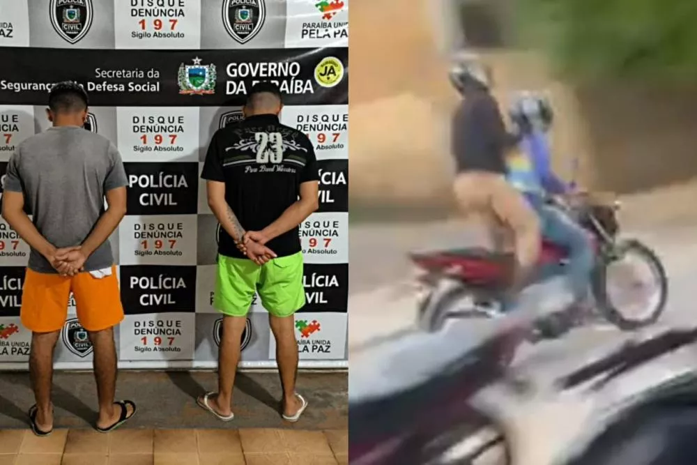 DHE prende dois suspeitos de participação em homicídio ocorrido no bairro da Maternidade, em Patos