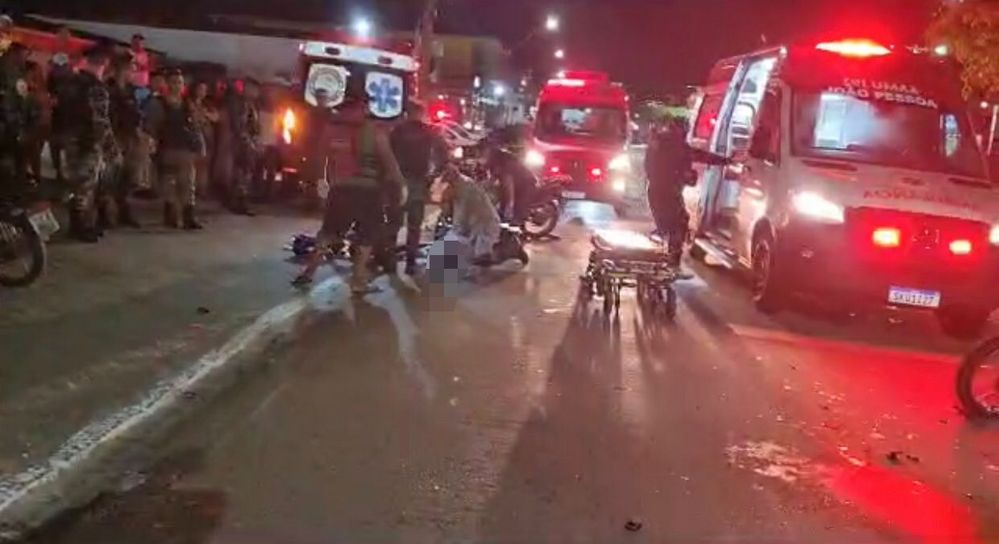 Homem morre e duas pessoas ficam feridas em batida entre motos, na PB