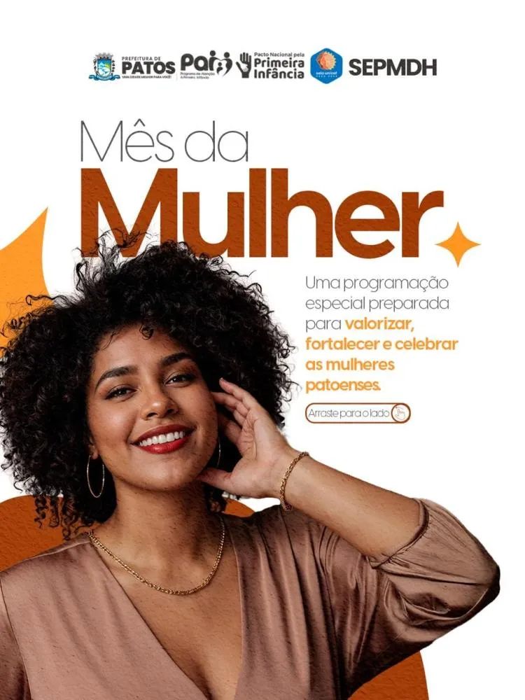 Secretaria Executiva da Mulher de Patos divulga cronograma de ações do mês dedicado às mulheres