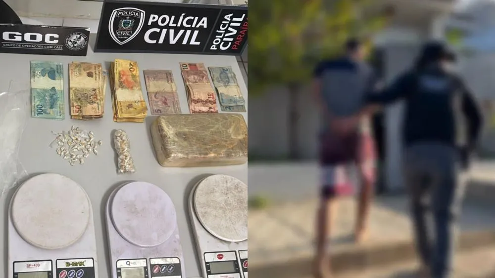Operação “Parede de Contenção”: Polícia Civil prende dois suspeitos por tráfico de drogas em Coremas