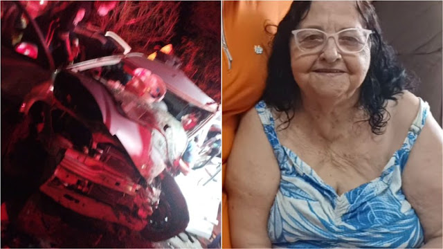 Idosa morre e quatro pessoas ficam feridas em grave acidente na noite desta sexta-feira (14), na Serra de Santa Luzia