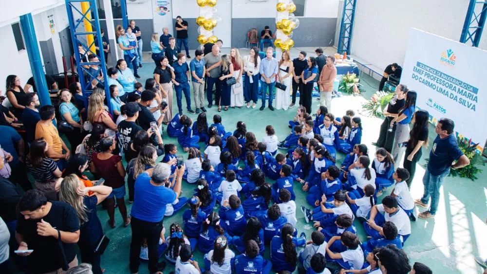Prefeitura de Patos inaugura nova escola e amplia atendimento do ensino fundamental no bairro Belo Horizonte