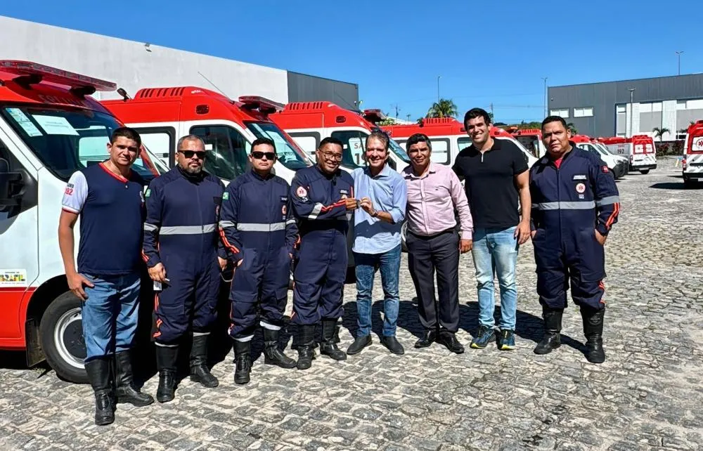 Patos recebe quatro novas ambulâncias para reforçar o atendimento do SAMU