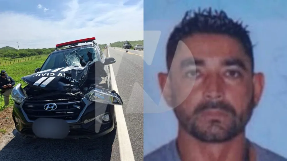 Homem morre após ser atropelado por viatura da Polícia Civil, na BR-230, entre São Mamede e Patos
