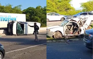Mulher morre atropelada por van enquanto tentava atravessar BR-101 em Conde