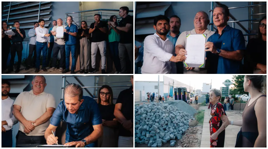 Prefeito Nabor investe em infraestrutura e assina ordem de serviço para calçamento de mais 20 ruas de Patos
