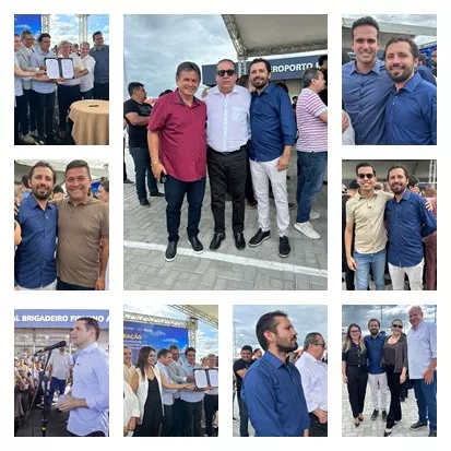 Prefeito de Cacimba de Areia acompanha inaugurações de órgãos importantes em Patos ao lado de autoridades e fortalece parcerias