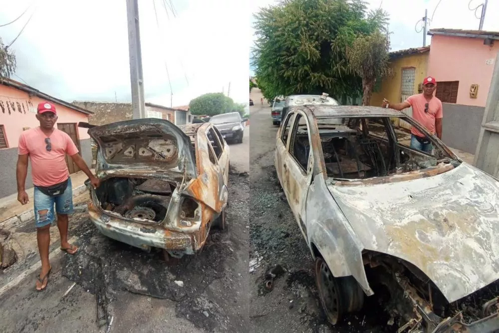 Campanha solidária é criada para ajudar catador que teve carro destruído por incêndio em São José do Bonfim
