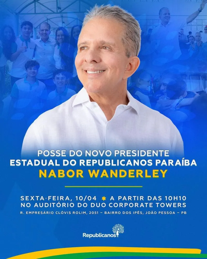 Nabor Wanderley assumirá presidência estadual do Republicanos na próxima sexta