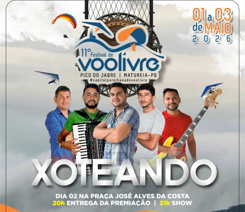 Festival de Voo Livre de Matureia chega à 11ª edição com expectativa de grande público