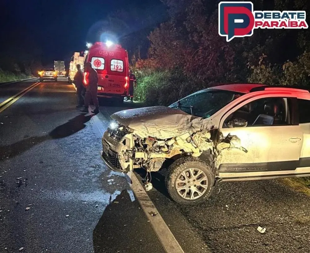 Homem fica ferido em colisão envolvendo veículos em Pombal