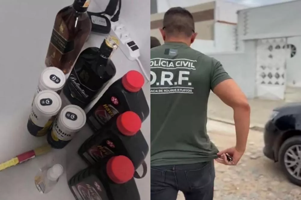 Homem é preso em flagrante pela DRF, suspeito de furtar bebidas e produtos automotivos no Atacadão, em Patos