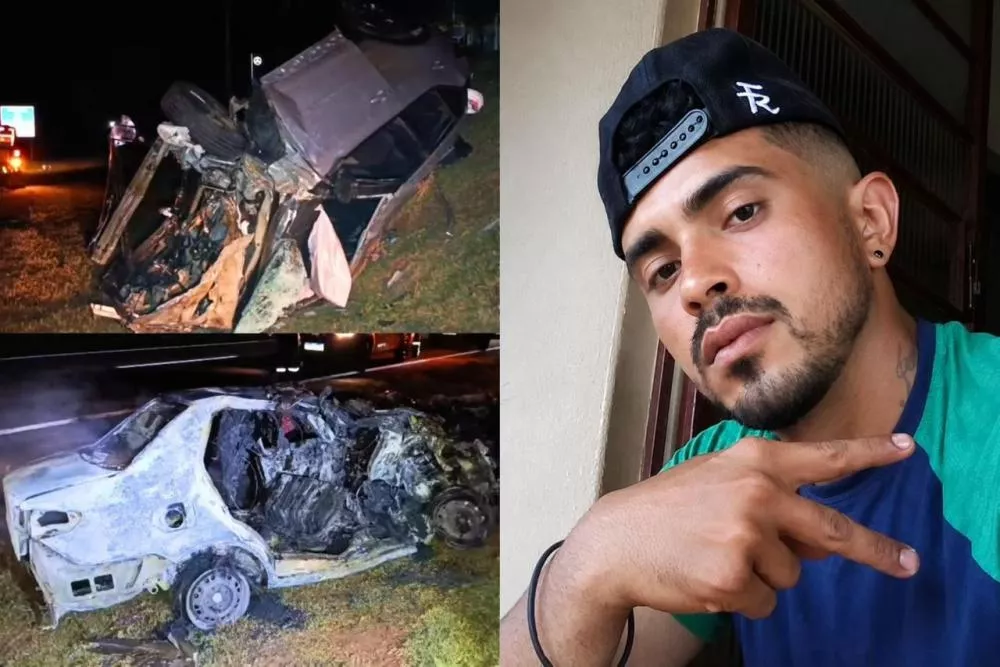Homem natural de Diamante-PB morre carbonizado em grave acidente entre dois carros no interior de São Paulo