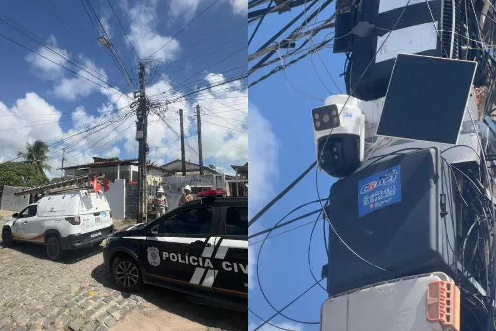 Polícia Civil identifica e desativa câmera de monitoramento utilizada pelo tráfico, em Mangabeira