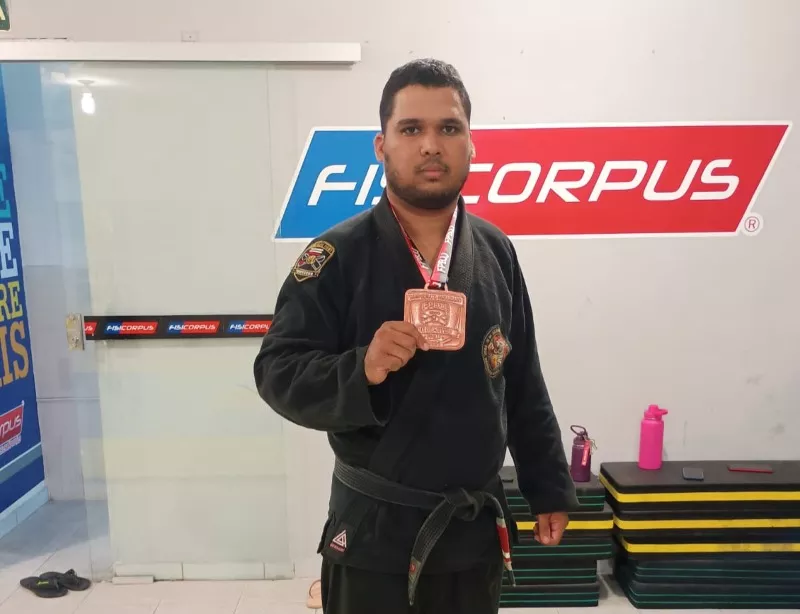 Bonfinense conquista bronze no Campeonato Paraibano de Jiu-Jitsu