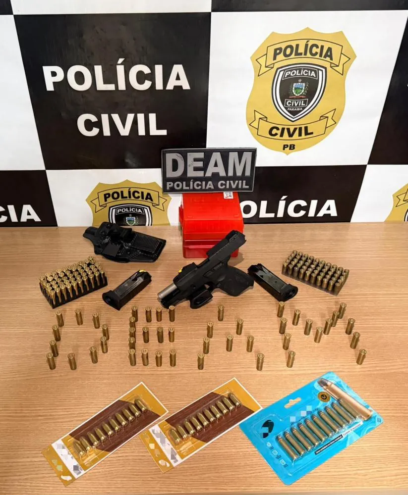 Empresário é preso com armas após ameaçar ex-mulher de morte em João Pessoa