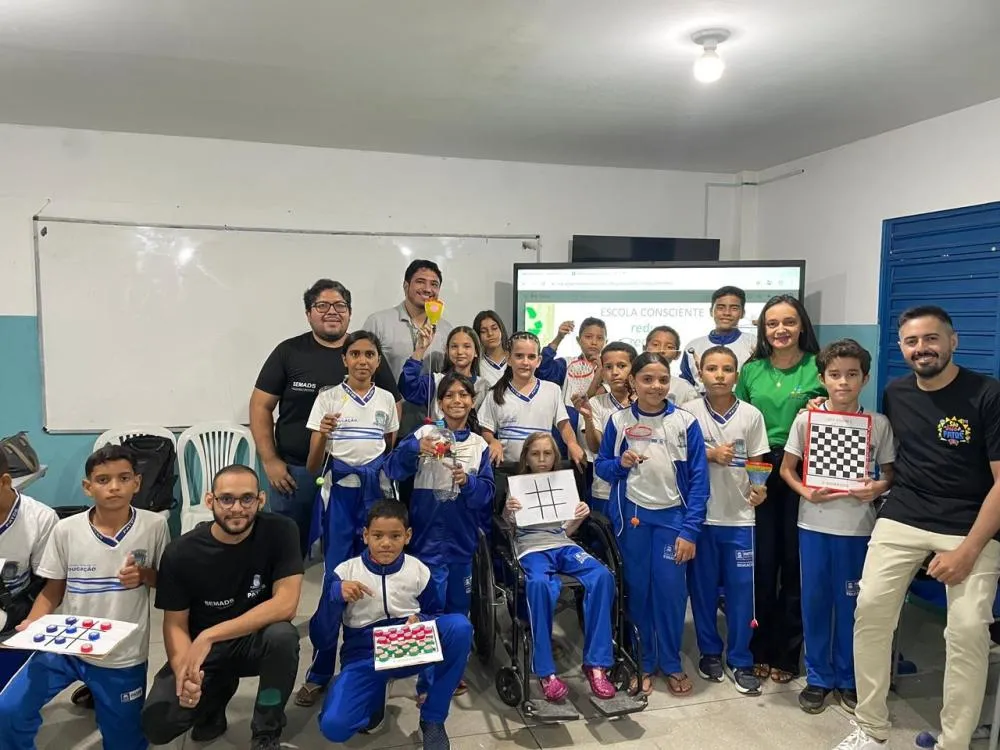 Prefeitura de Patos lança campanha “Escola Consciente” com ação de educação ambiental na Escola Zefinha Mota