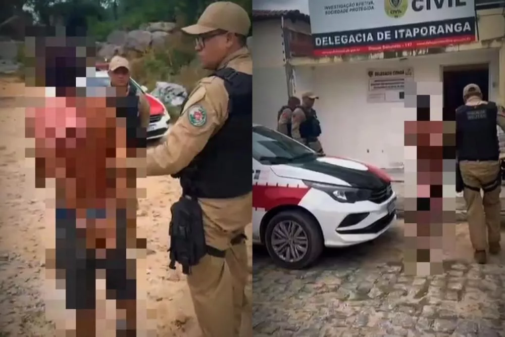 VÍDEO: Polícia Militar cumpre mandado de prisão por estupro de vulnerável em Pedra Branca