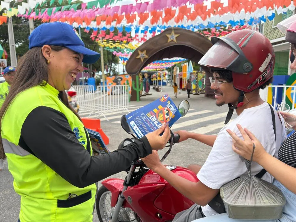 STTRANS intensifica ações educativas para o período junino com blitz de conscientização em Patos