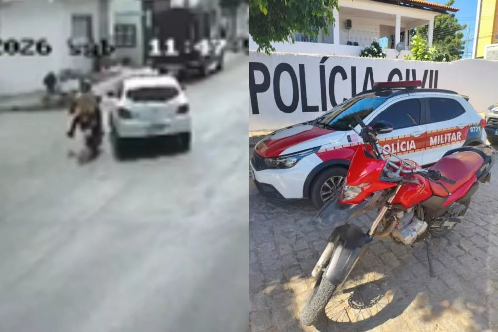 Motociclista fica ferido em acidente no Jatobá, e polícia descobre que moto era roubada e circulava com placa falsa