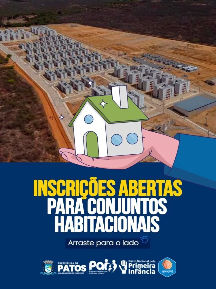 CEHAP abre inscrições para conjuntos habitacionais em Patos