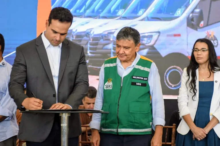 Governador Lucas Ribeiro e ministro Wellington Dias formalizam R$ 27 milhões em ações para segurança alimentar, acesso à água e inclusão produtiva