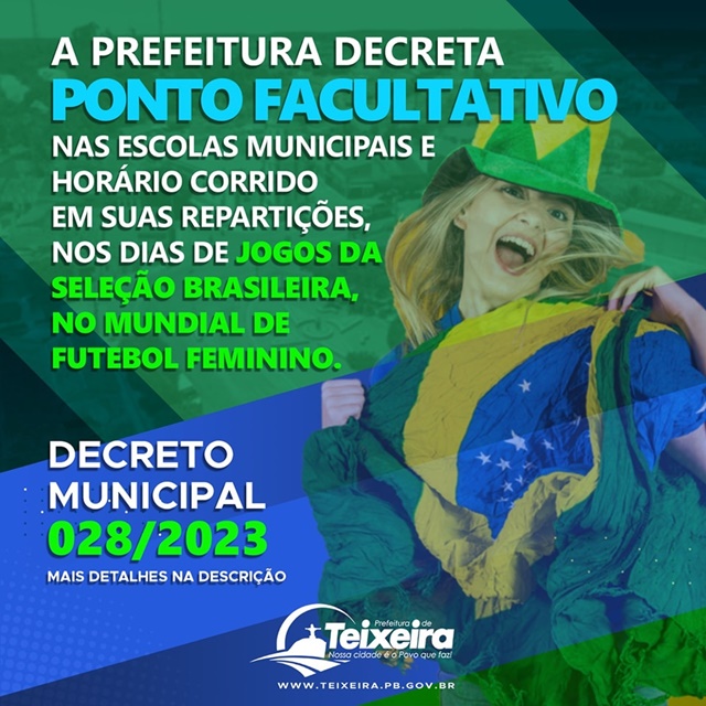 EM TEIXEIRA, DECRETO MUNICIPAL TRAZ MUDANÇA NO HORÁRIO DE FUNCIONAMENTO DAS REPARTIÇÕES E FACULTATIVO PARA AS ESCOLAS, CONFIRA! 