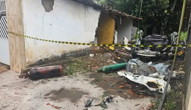 Explosão de veículo deixa homem morto na manhã desta quarta-feira (17),em Sapé